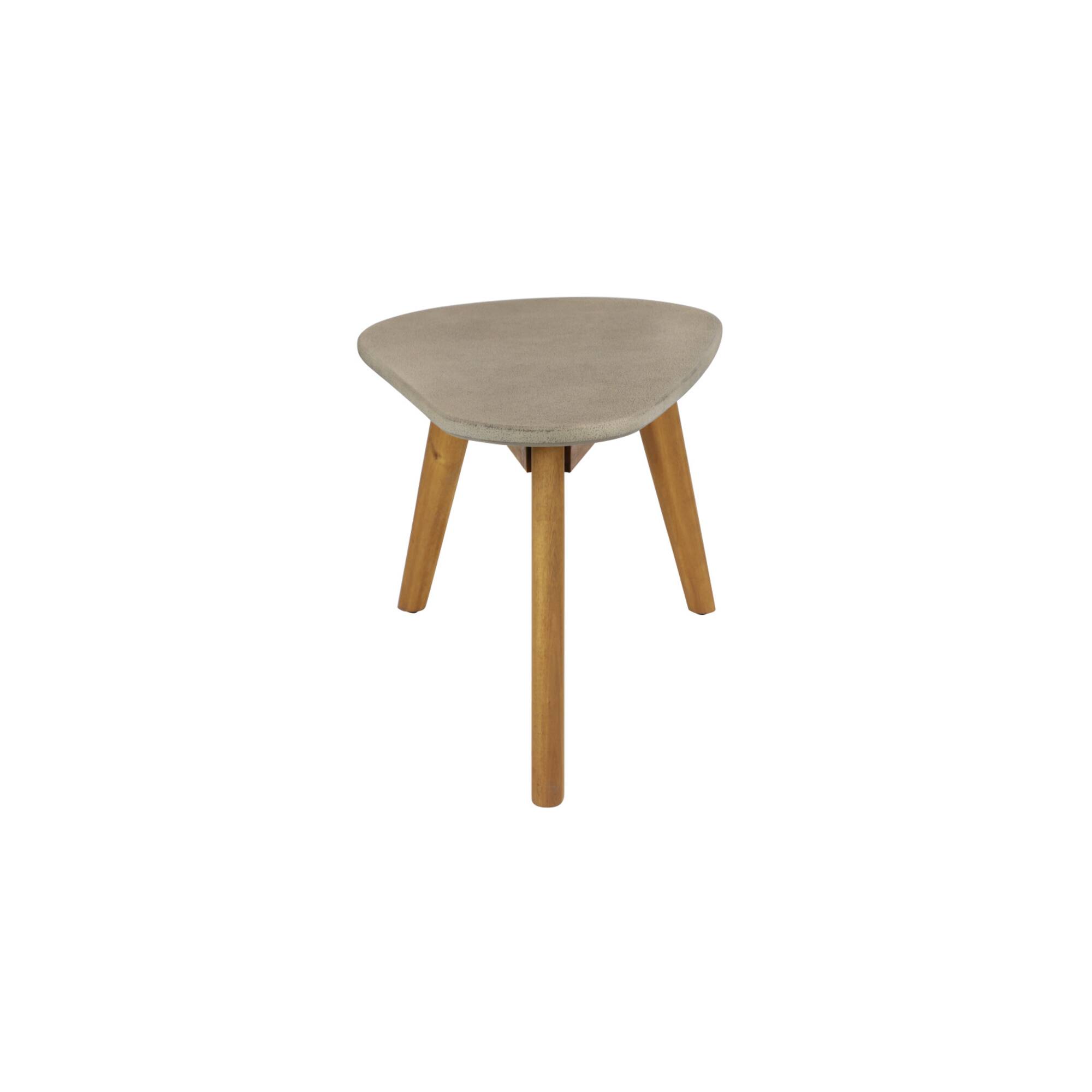 29" Gray Resin Modern Outdoor Accent Table